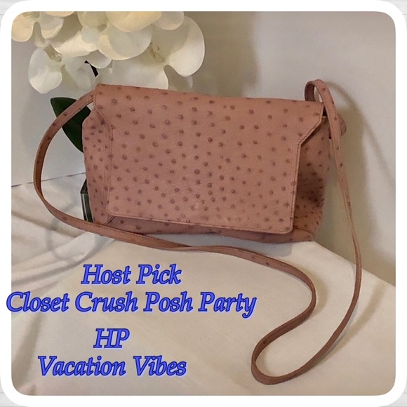 Furla Handbags - NWOT Rose Furla 8x11 Cutch/ 47 Crossbody Strap Bag